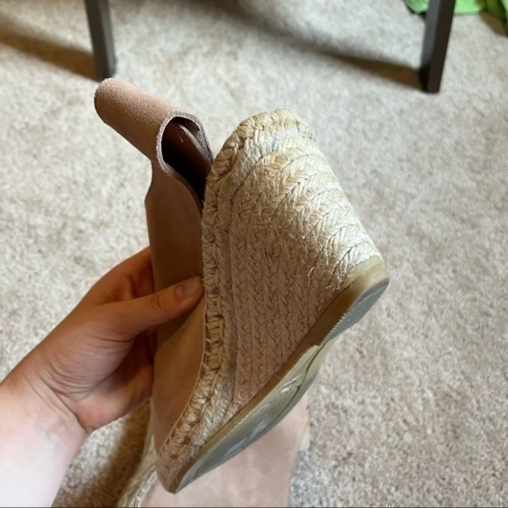 Maypol Handmade in Spain Suede Espadrille Wedge Sandals Anthropologie Boho